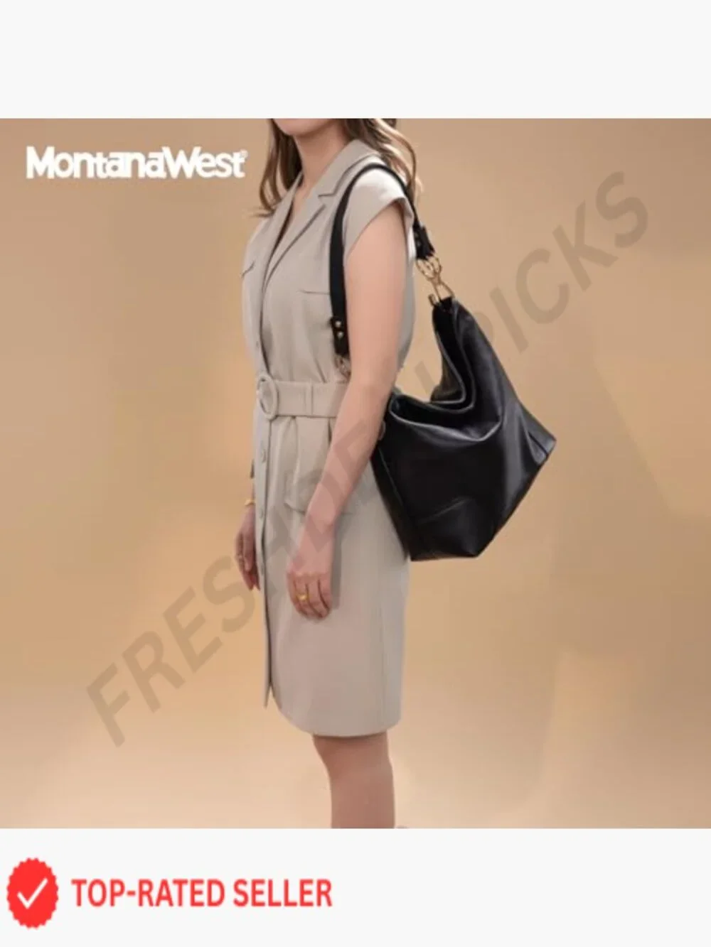 Slouchy Hobo Bag Top Handle Shoulder Purse Faux Leather Roomy Compartment